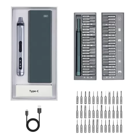 38-in-1-Elektro-Präzisionsschraubendreher-Set